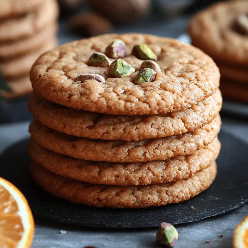 Biscuits orange pistache aux épices douces - Une touche de gourmandise festive