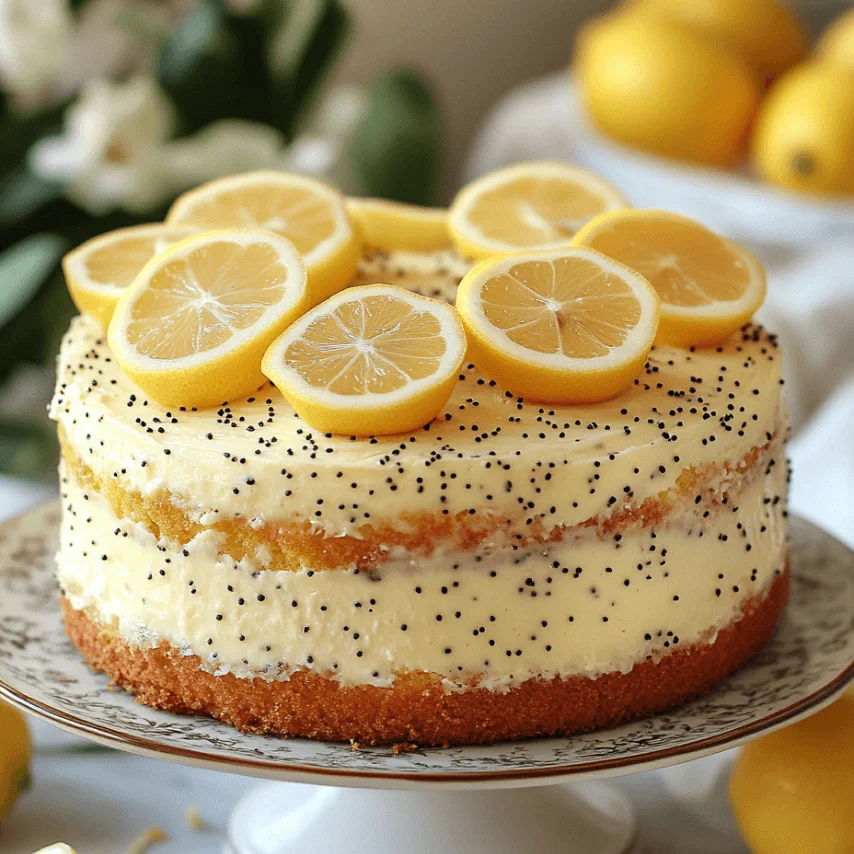 Cake citron pavot : une gourmandise fraîche et moelleuse