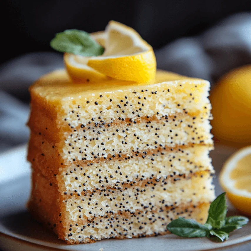 Cake citron pavot : une gourmandise fraîche et moelleuse