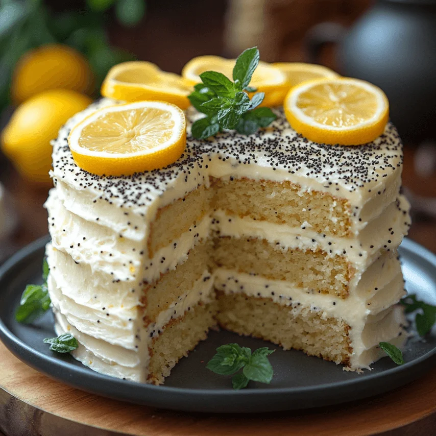Cake citron pavot : une gourmandise fraîche et moelleuse