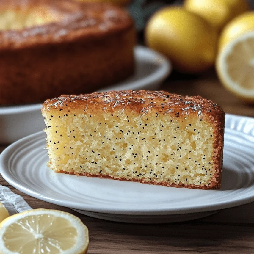 Cake citron pavot : recette facile et moelleuse