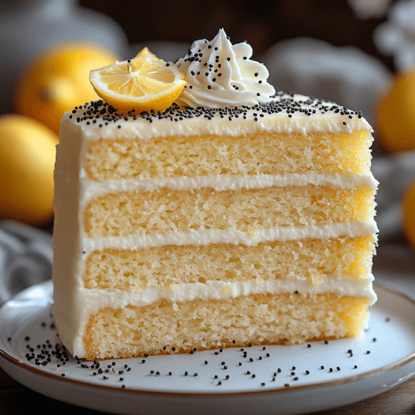 Cake citron pavot : une gourmandise fraîche et moelleuse