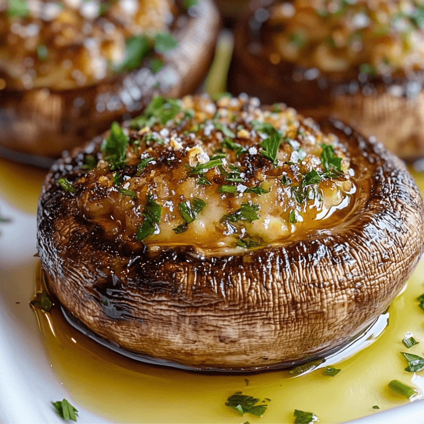 Champignons Farcis à la Ricotta et Herbes Fraîches