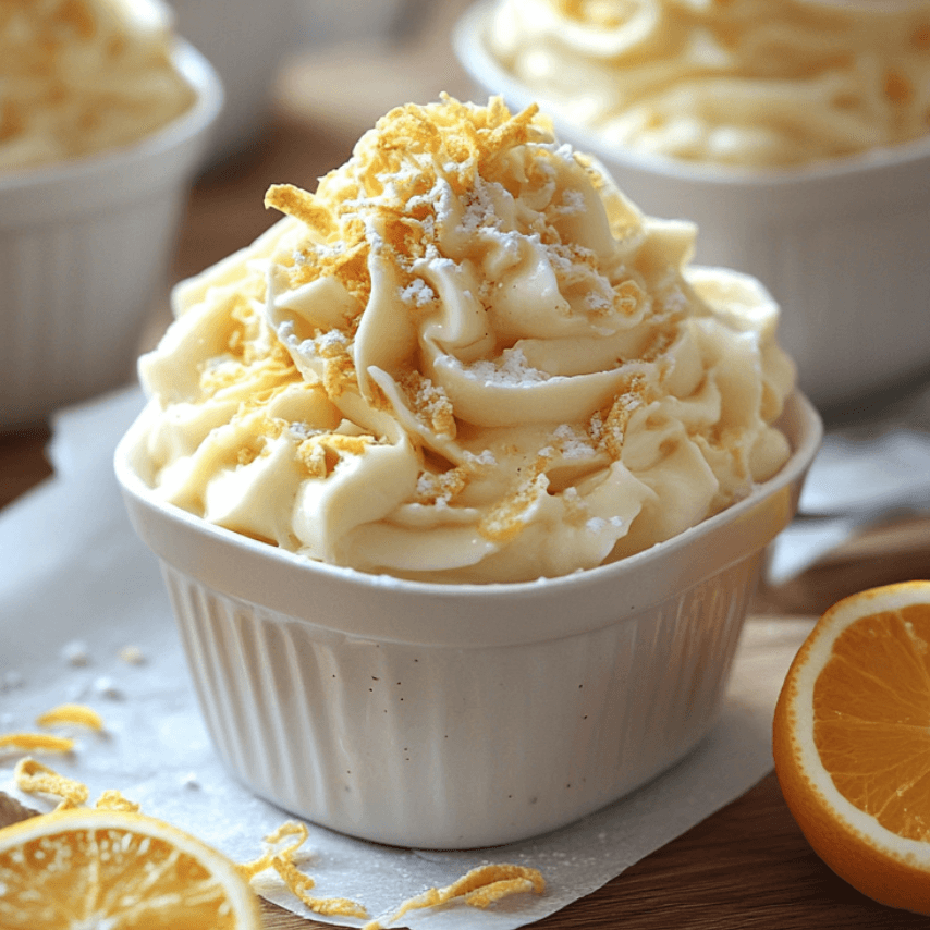 Mousse au chocolat blanc et zestes d’orange : un dessert élégant