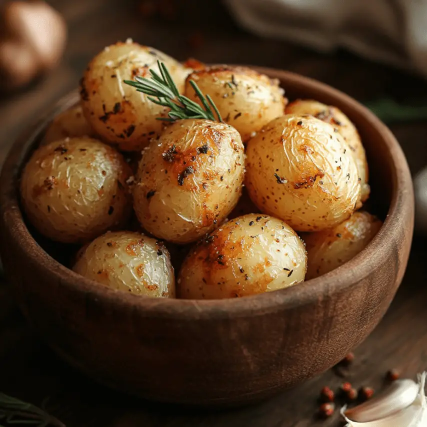 Pommes de Terre Rôties au Fromage et Ail - Recette Simple
