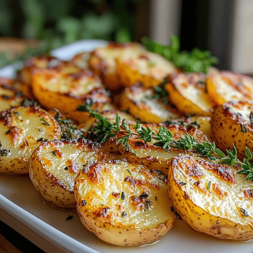 Pommes de Terre Rôties au Fromage et Ail - Recette Simple
