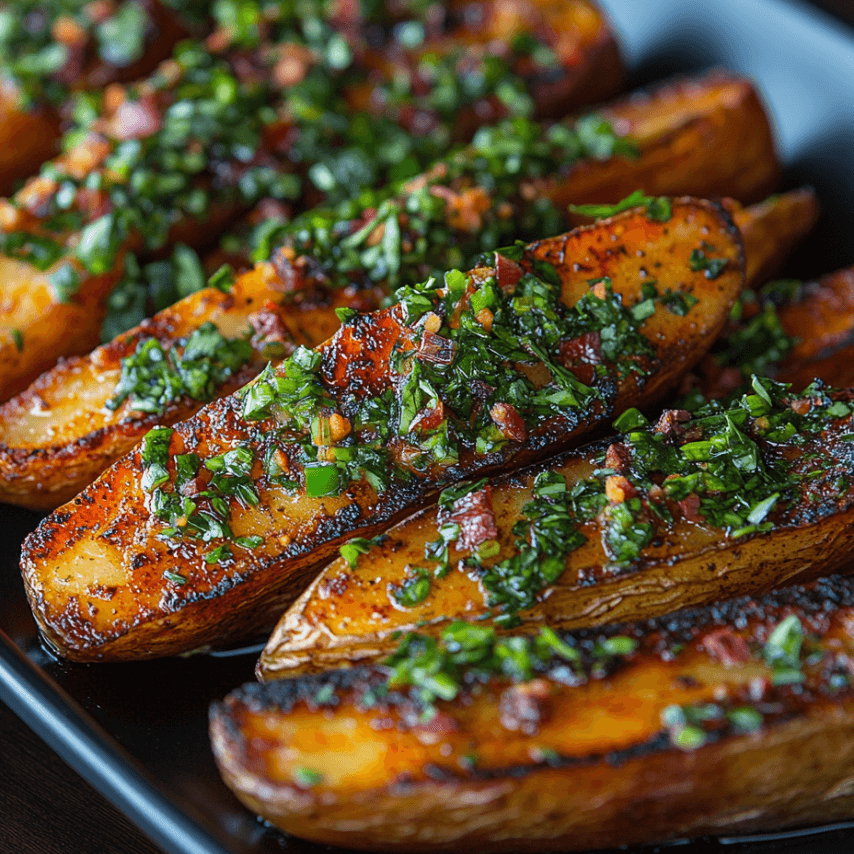 Pommes de terre épicées dorées au four