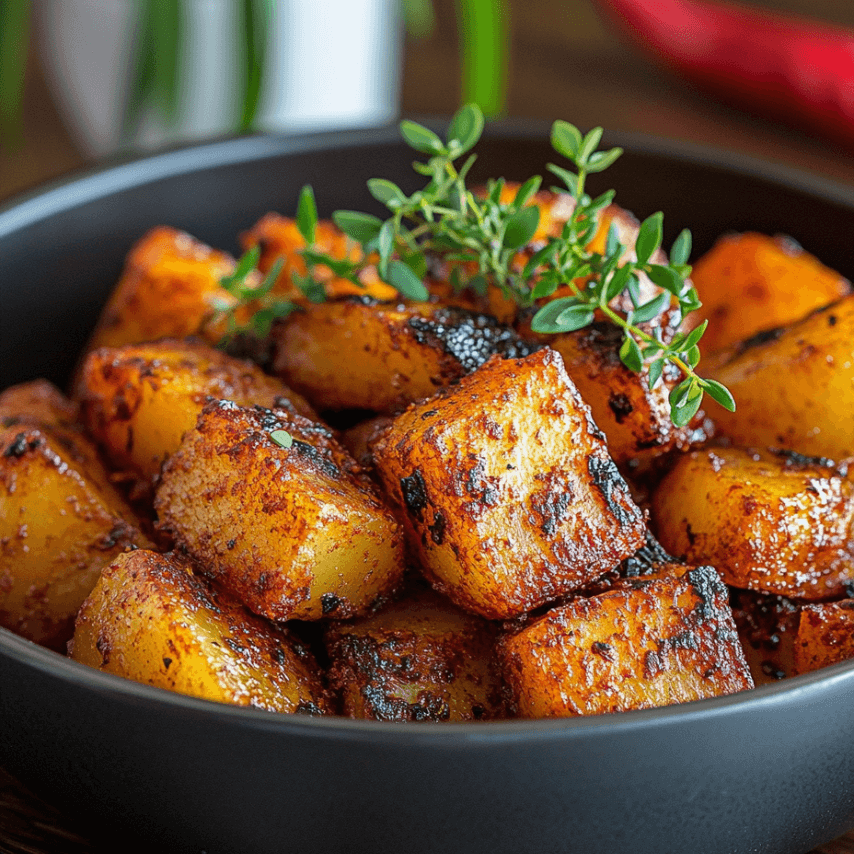 Pommes de terre épicées dorées au four