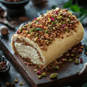 Roulé Pistache et Mascarpone à la Vanille