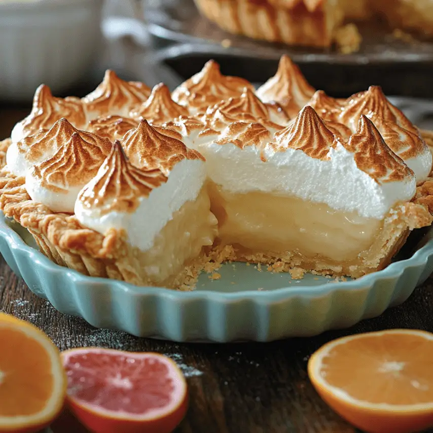 Tarte Meringuée aux Agrumes : Un Délice Citronné