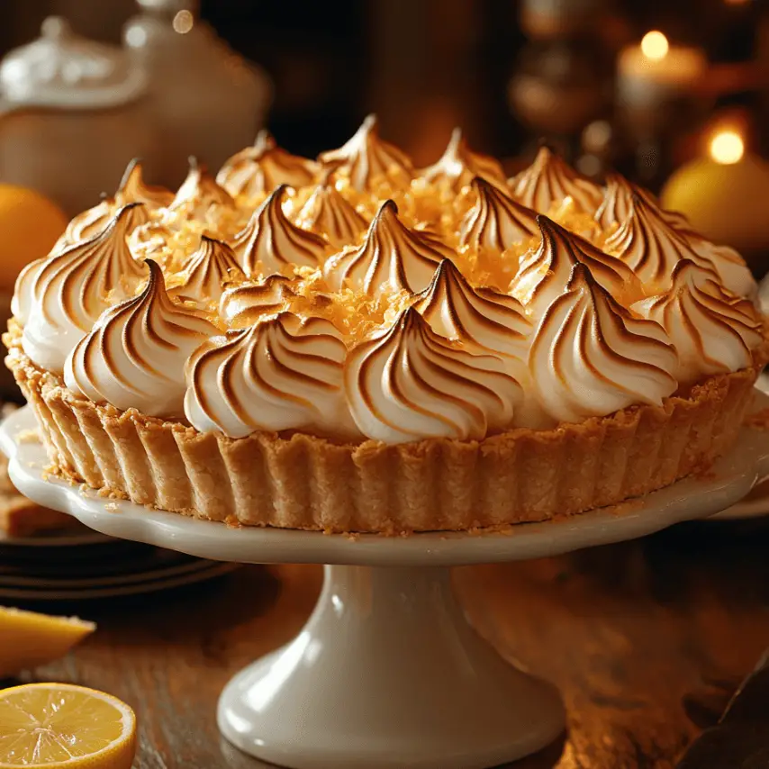 Tarte Meringuée aux Agrumes : Un Délice Citronné