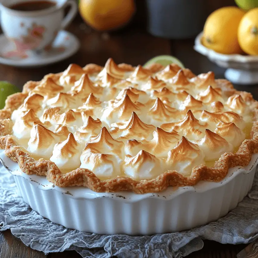 Tarte Meringuée aux Agrumes : Un Délice Citronné