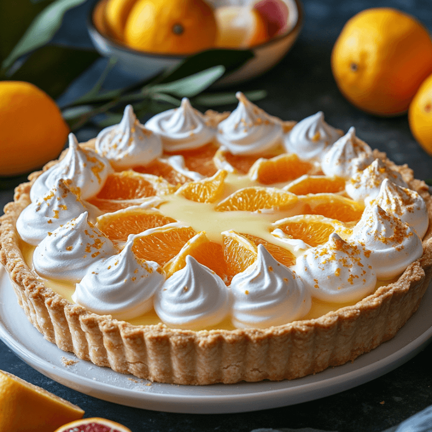 Tarte Meringuée aux Agrumes : Un Délice Citronné