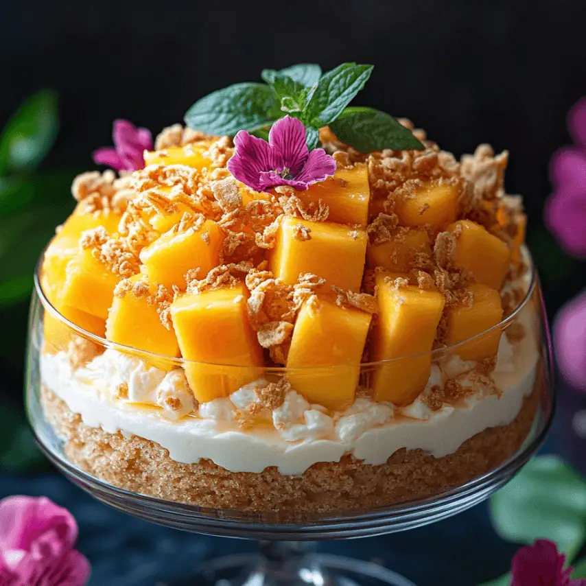 Tiramisu Tropical à la Mangue : Recette Exotique et Savoureuse