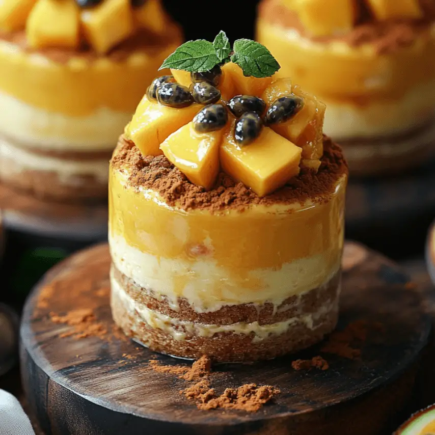 Tiramisu Tropical à la Mangue : Recette Exotique et Savoureuse