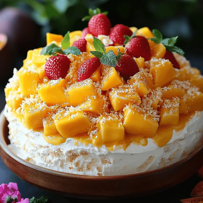 Tiramisu Tropical à la Mangue : Recette Exotique et Savoureuse