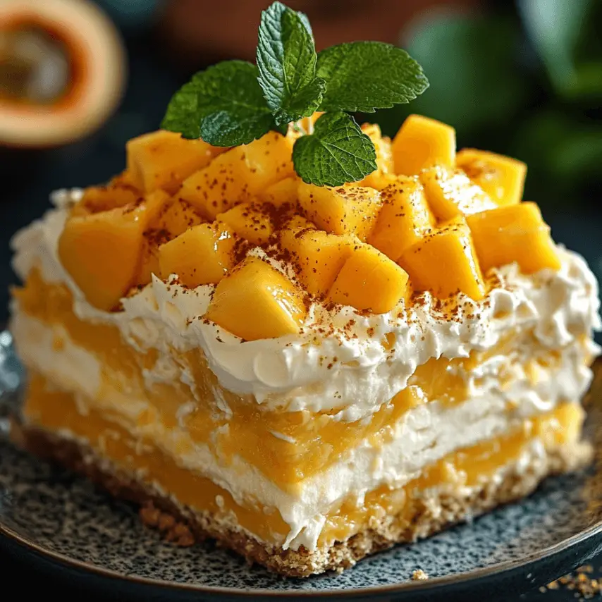 Tiramisu Tropical à la Mangue : Recette Exotique et Savoureuse