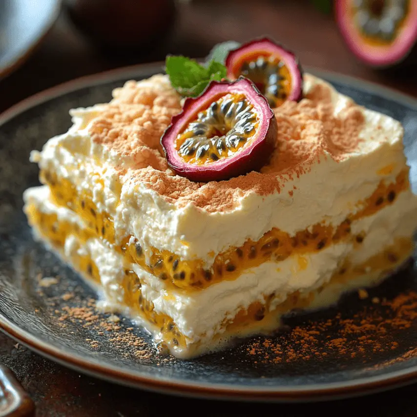 Tiramisu aux Fruits de la Passion et Mascarpone