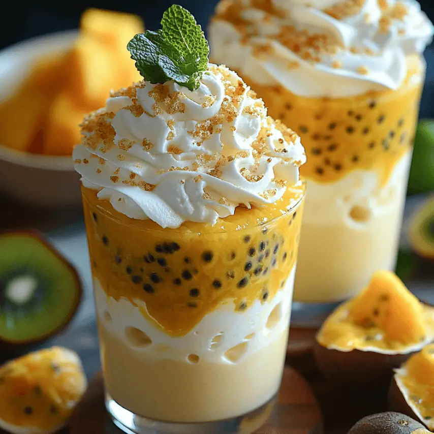 Tiramisu aux Fruits de la Passion et Mascarpone
