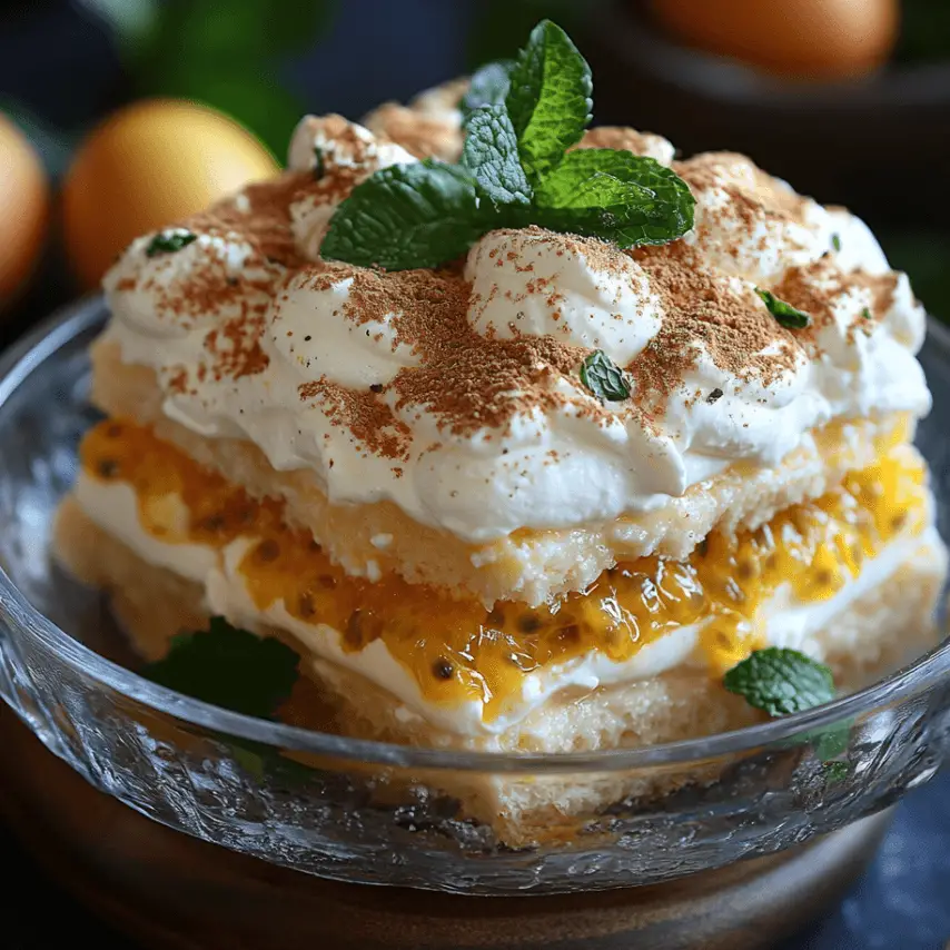 Tiramisu aux Fruits de la Passion et Mascarpone