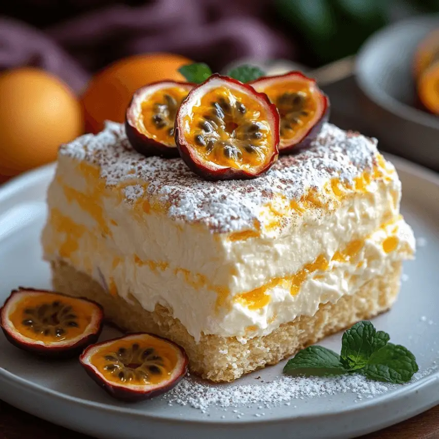 Tiramisu aux Fruits de la Passion et Mascarpone - Recette Exquise