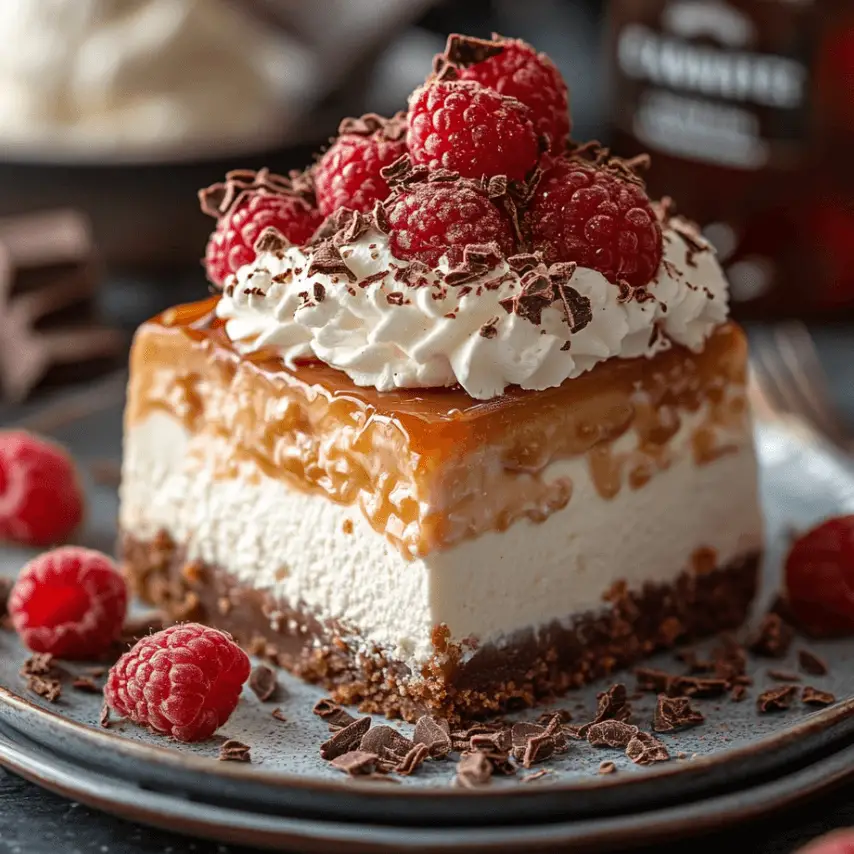 Cheesecake Caramel et Vanille prêt à déguster