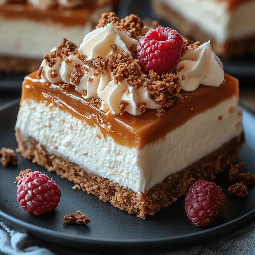 Cheesecake Caramel et Vanille prêt à déguster