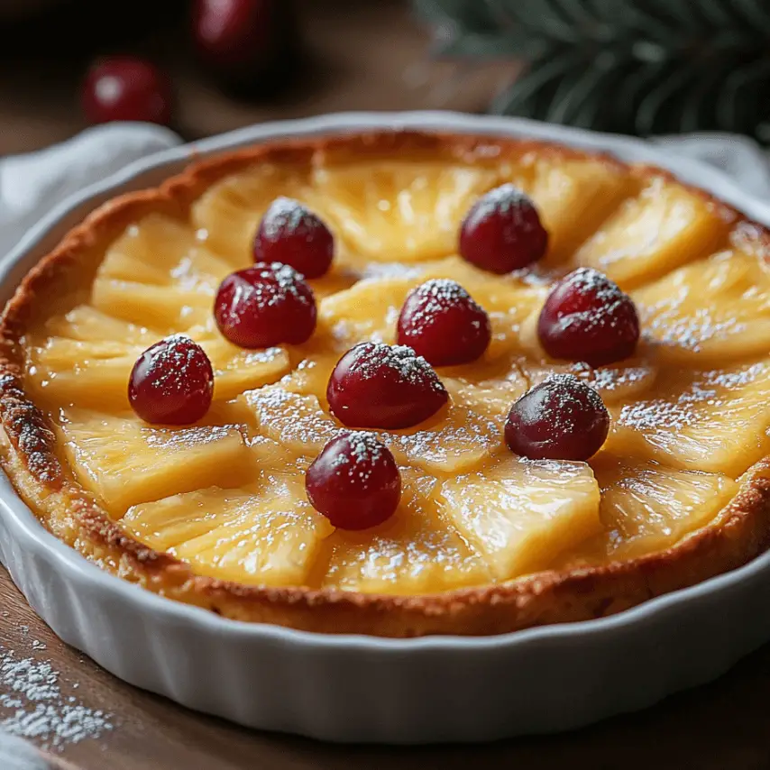 Clafoutis Ananas Coco : Une Touche Tropicale