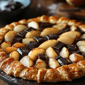 Galette Poire Chocolat : Un Dessert Élégant et Délicieux