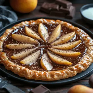 Galette Poire Chocolat : Un Dessert Élégant et Délicieux