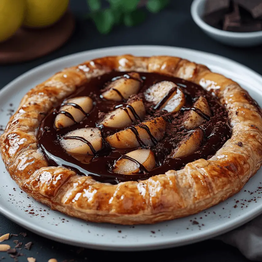 Galette Poire et Chocolat Fondant