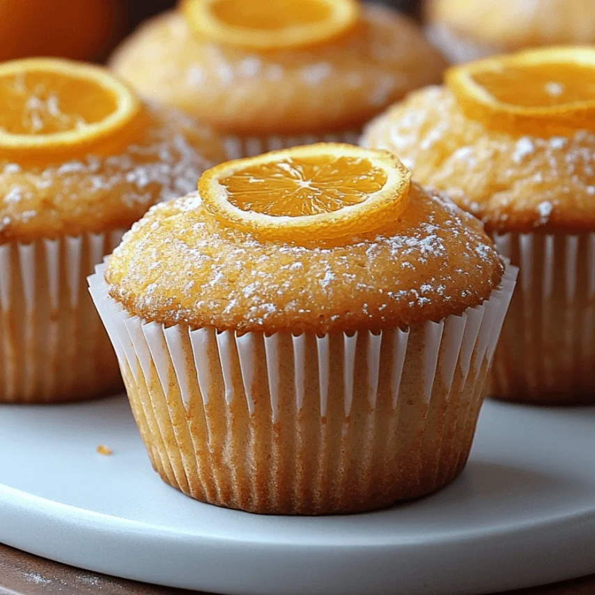 Muffins orange huile d'olive : recette acidulée et savoureuse