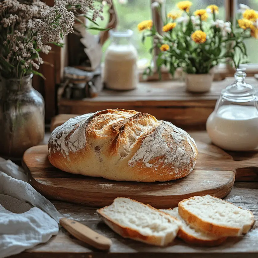 Pain Fait Maison Fraîchement Sorti du Four