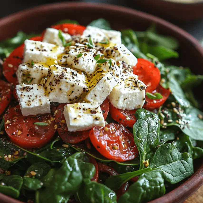 Salade Épinards et Feta : Un Délice Sain et Frais