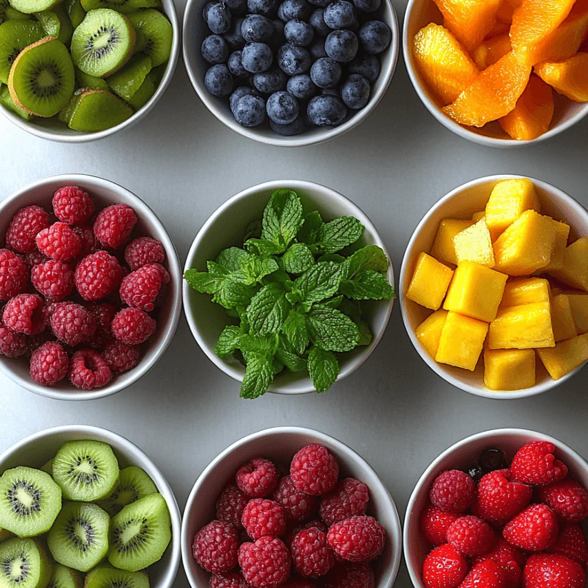 Salade de Fruits Fraîche avec Sauce au Chocolat Blanc Crémeuse