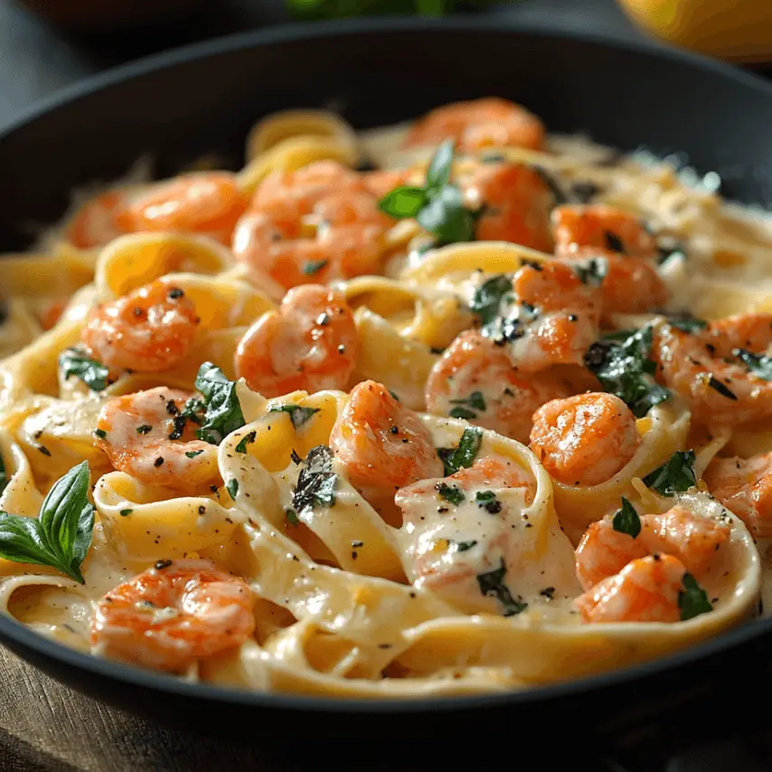 Tagliatelles Sauce Citron Basilic Crémeuses