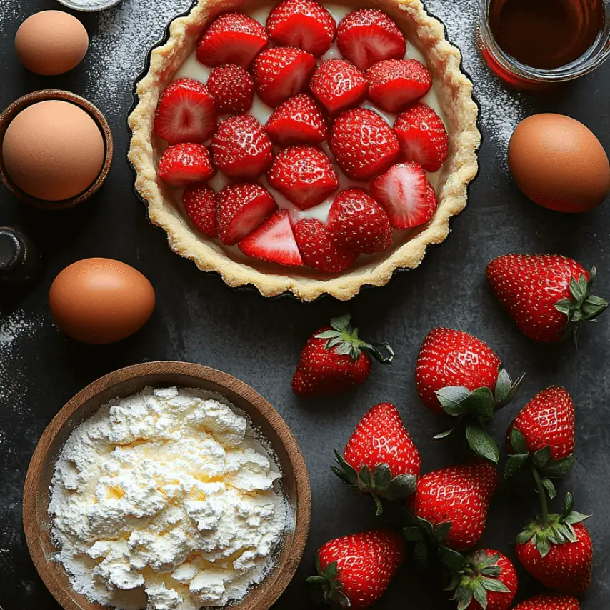 Tarte aux Fraises et Mascarpone Maison