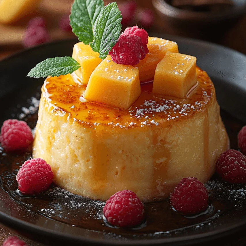 Flan Coco et Mangue : Dessert Exotique et Gourmand