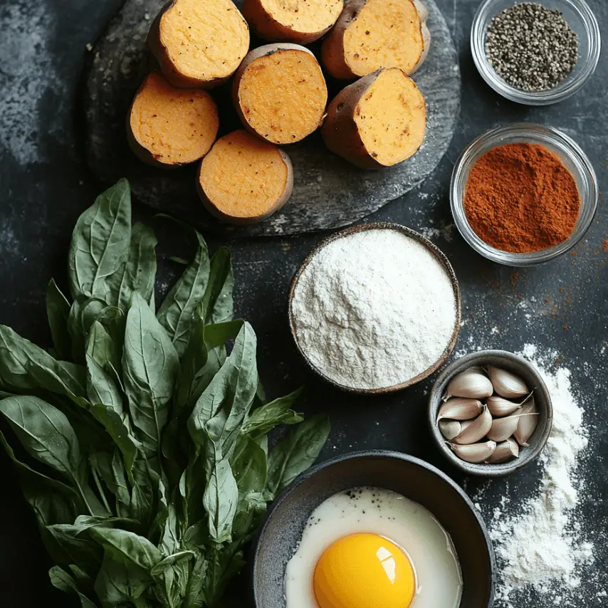 Galettes Patate Douce et Ail des Ours Maison
