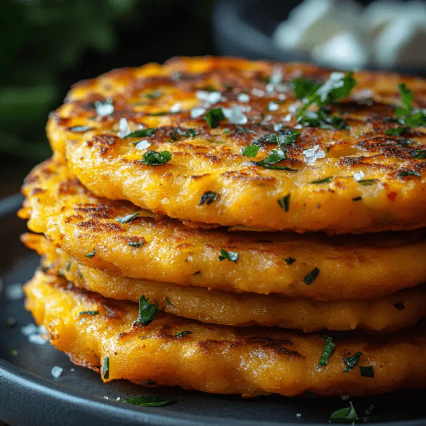 Galettes Patate Douce et Ail des Ours Maison