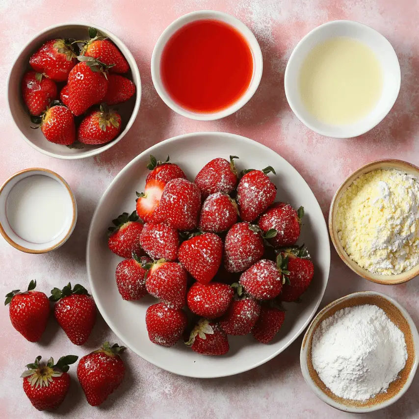 Gâteau Moelleux aux Fraises Fraîches Maison