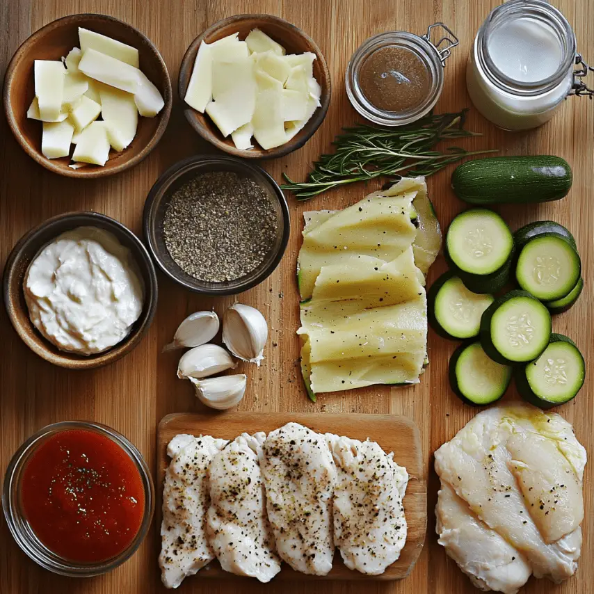 Lasagnes Légères au Poulet et Courgettes Fait Maison