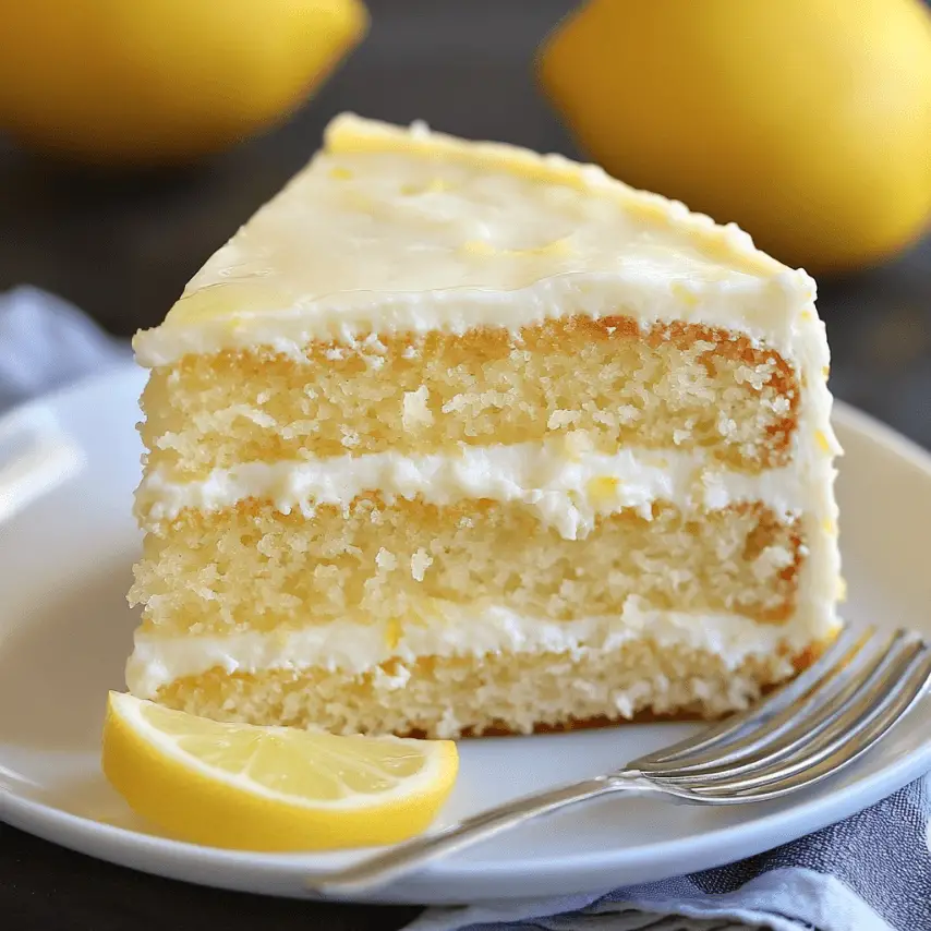Cake citron gourmand moelleux et glacé au citron