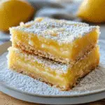 Carrés au citron gourmands avec base sablée dorée