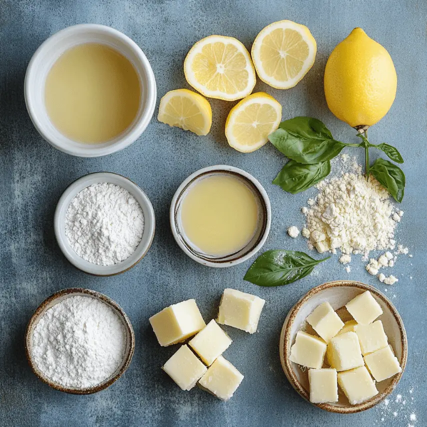 Carrés au citron gourmands avec base sablée dorée