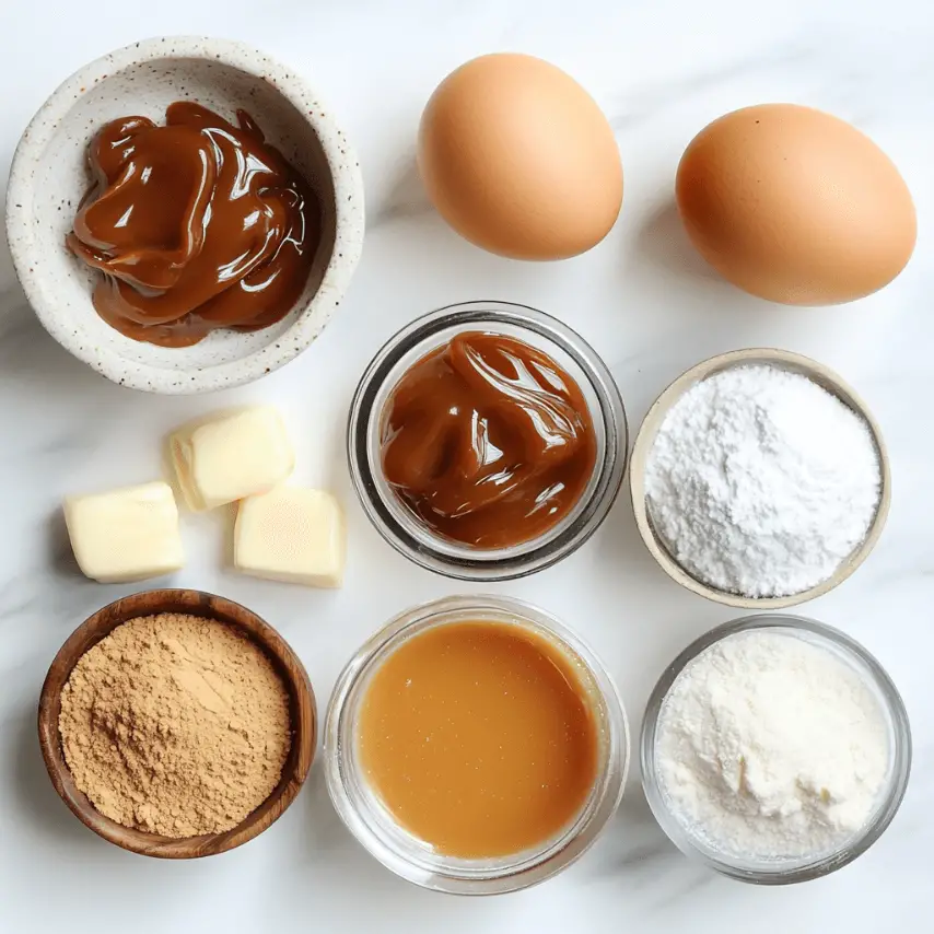 Gâteau magique au caramel au beurre salé en tranches fondantes