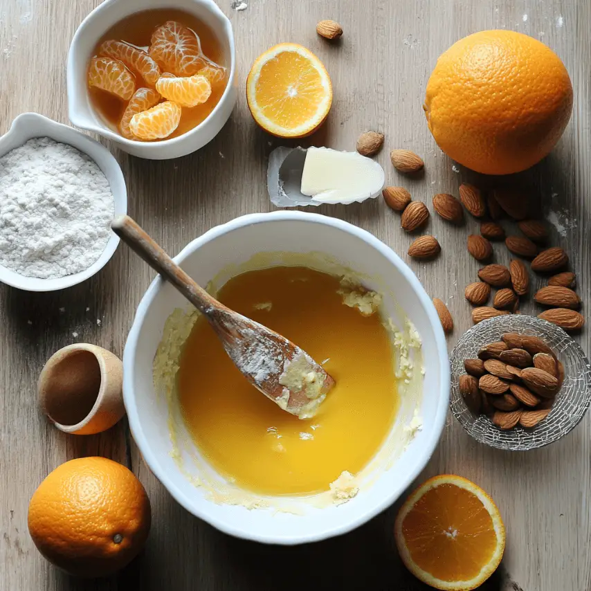 Gâteau Moelleux Orange et Amande Sorti du Four