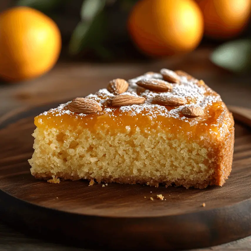 Gâteau Moelleux Orange et Amande Sorti du Four