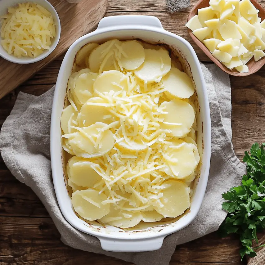 Gratin de Pommes de Terre à la Truffe Doré au Four