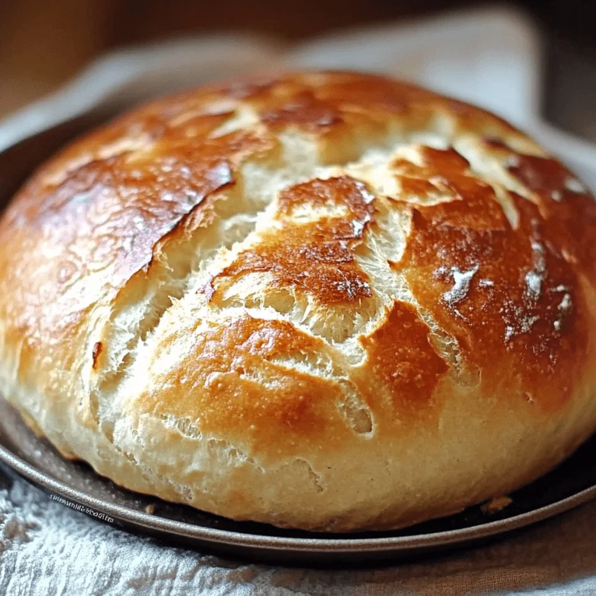 Pain maison prêt en 20 minutes, doré et croustillant